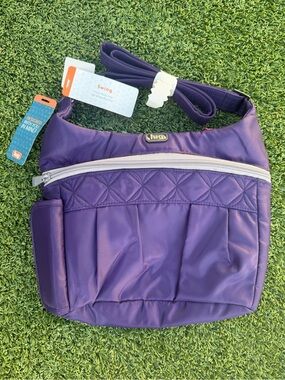 NWT lug Swing Crossbody Bag in Purple Travel